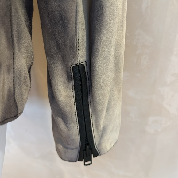 NWT Maison Scotch Tie-Dye leather jacket Euro size 2 - Picture 7 of 16